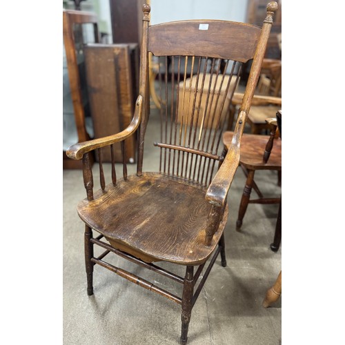 237 - A 19th Century American beech armchair