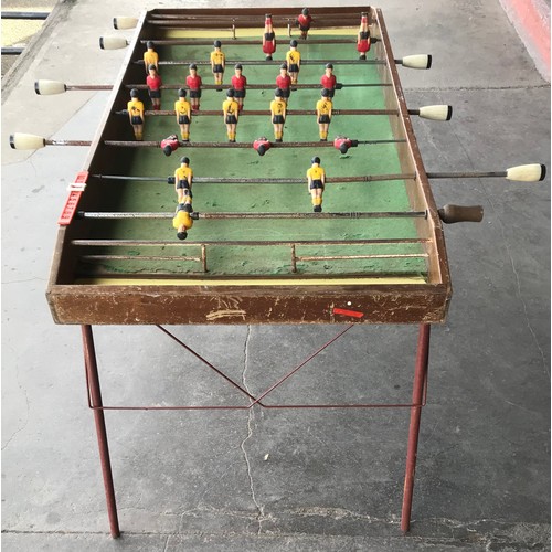 340 - A vintage folding table football game