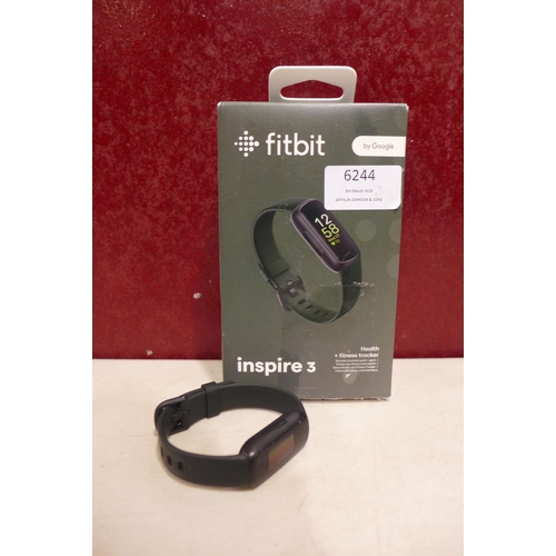 6129 - Fitbit Inspire 3 fitness tracker with black activity band, RRP £84.99 *This lot is subject VAT