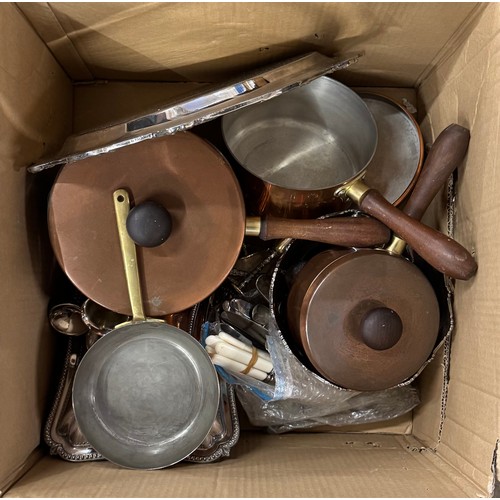 325 - Assorted plated and metalware