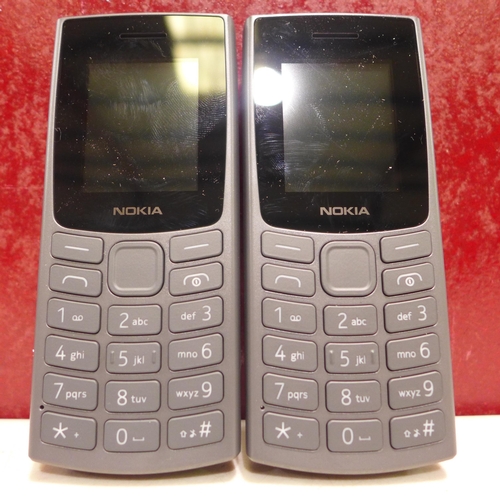 6147 - Two Nokia 105 dual sim mobile phones, model no: TA-1557 *This lot is subject to VAT