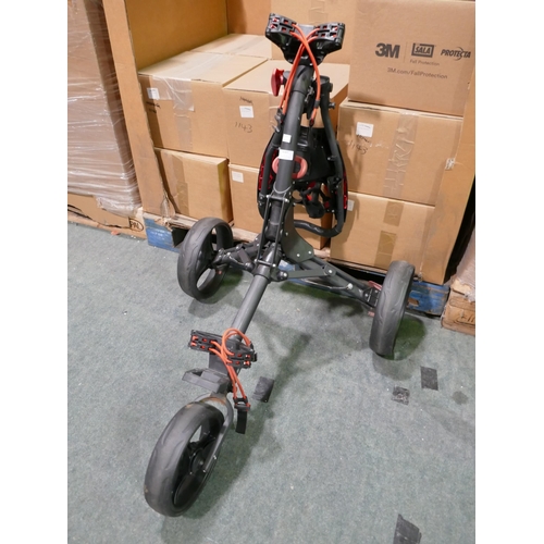 6375 - Eze Glide golf trolley (damaged) original RRP £99.99 + VAT (353-657) *This lot is subject to VAT