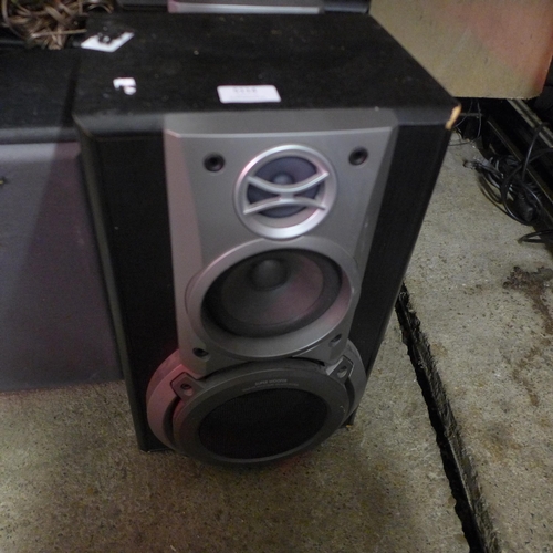 5114 - Two pairs of speakers including Technics SB-EH750 and Denon SC-M3