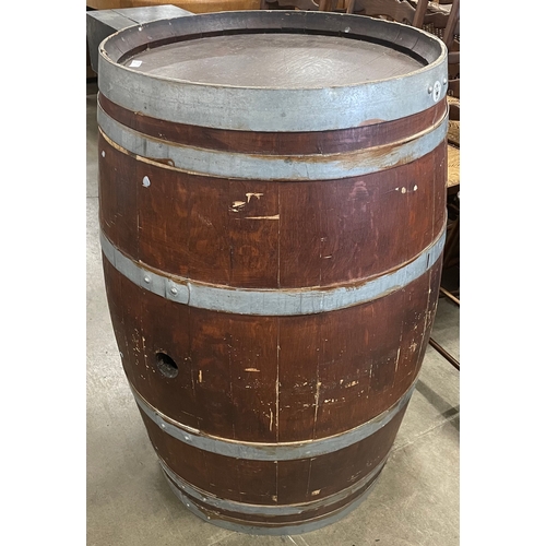 330A - A coopered oak barrel