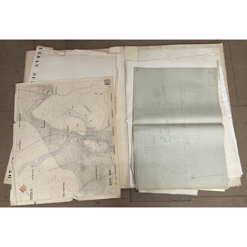 419A - A large folio of architectural drawings