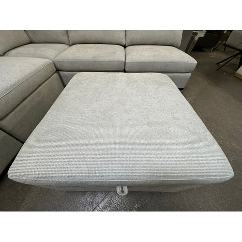 3223 - Rockford fabric modular electric reclining sofa with ottoman, original RRP £1499.99 + VAT (4226-41) ... 