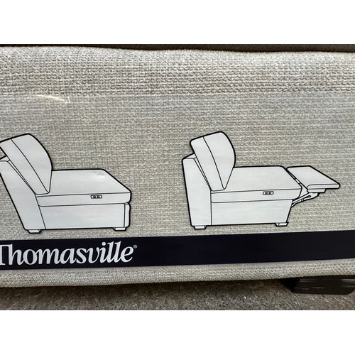 3223 - Rockford fabric modular electric reclining sofa with ottoman, original RRP £1499.99 + VAT (4226-41) ... 