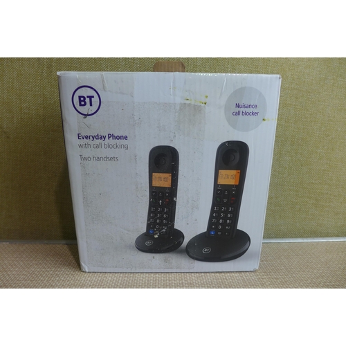 6020 - BT Duo Everday cordless phone system and 2 x BT 3960 Trio cordless phone system *This lot is subject... 