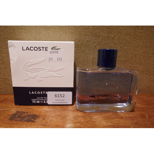 6152 - Lacoste live 75ml aftershave    (354-618) *This lot is subject to VAT