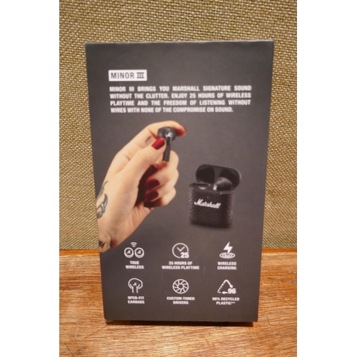 6164 - Marshall Minor III wireless earbuds (354-610) *This lot is subject to VAT