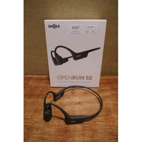 6167 - Shokz open run headphones    (354-612) *This lot is subject to VAT