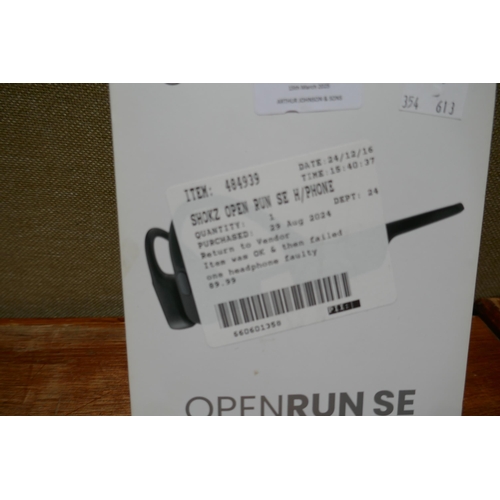 6171 - Shokz open run headphones   (354-613) *This lot is subject to VAT