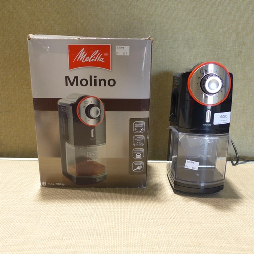 6005 - Melitta Molino electric coffee grinder  (354-696) *This lot is subject to VAT