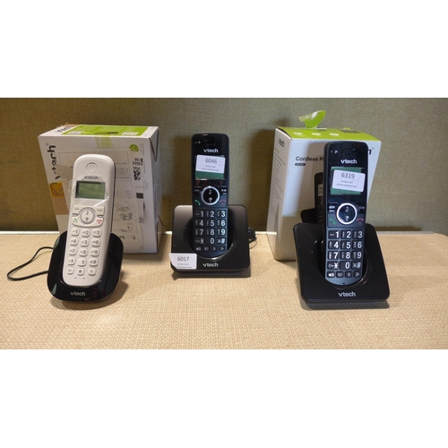 6017 - 3 x VTech cordless phone, model no: ES2000
*This lot is subject to VAT