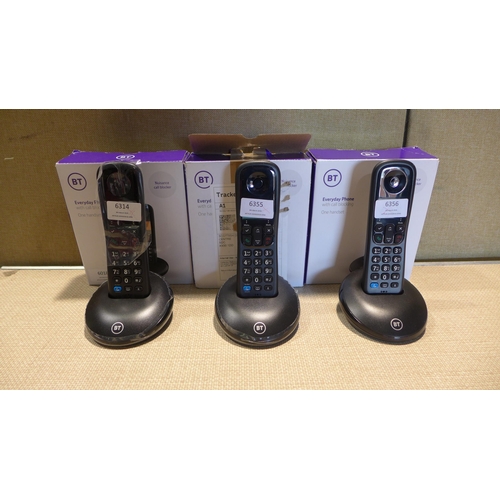 6018 - 3 x BT Everday cordless phone  *This lot is subject to VAT