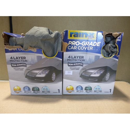 6030 - Two Rain X pro-grade car covers (354-709,710) *This lot is subject to VAT