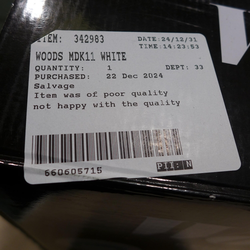 6046 - Woods white dehumidifier 10L, original RRP £124.99 + VAT (353-378) *This lot is subject to VAT