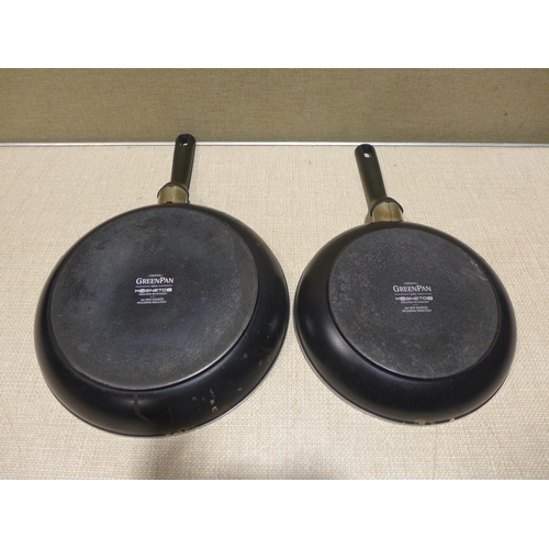 6240 - Two Greenpan frying pans (353-236) *This lot is subject to VAT