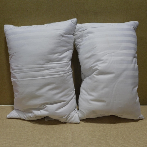 6255 - Two Hotel Grand Down Roll jumbo pillows and two Dream On Knot pillows (353-242,251,252) *This lot is... 