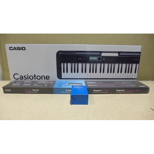 6256 - Casio Ct-S300 keyboard with stand & headphones, original RRP £149.99 + VAT (353-227) *This lot is su... 