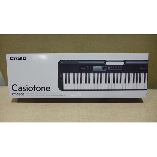 6256 - Casio Ct-S300 keyboard with stand & headphones, original RRP £149.99 + VAT (353-227) *This lot is su... 