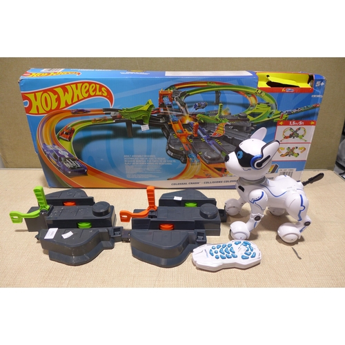 6261 - Power Puppy/Kitty and Hotwheels Action Colossal speed Crash set (353-224,244) *This lot is subject t... 