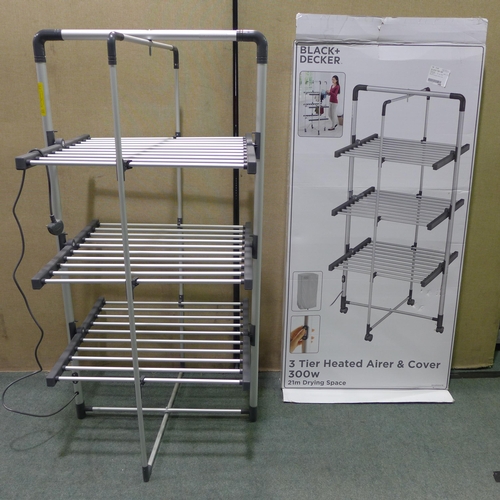 6264 - Black & Decker heated tower airer (354-783) *This lot is subject to VAT