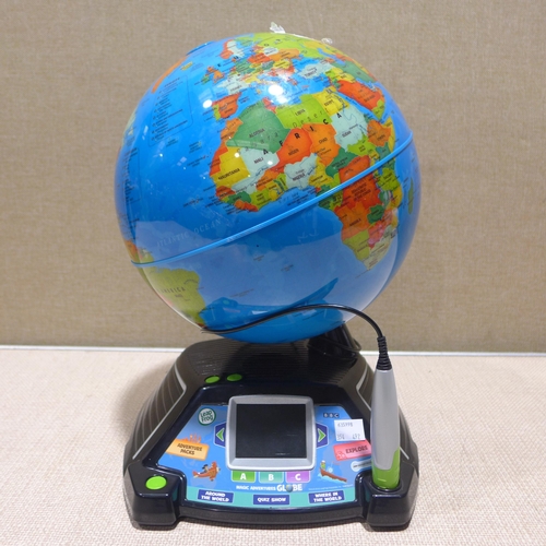 6272 - Leapfrog Adventures Globe and a Power puppy/kitty remote control toy (354-492,505) *This lot is subj... 