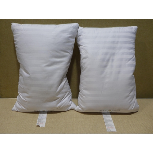 6273 - Two Hotel Grand down roll jumbo pillows  (354-528) *This lot is subject to VAT