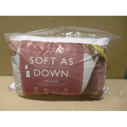 6322 - Two Soft as Down pillows   (354-434) *This lot is subject to VAT