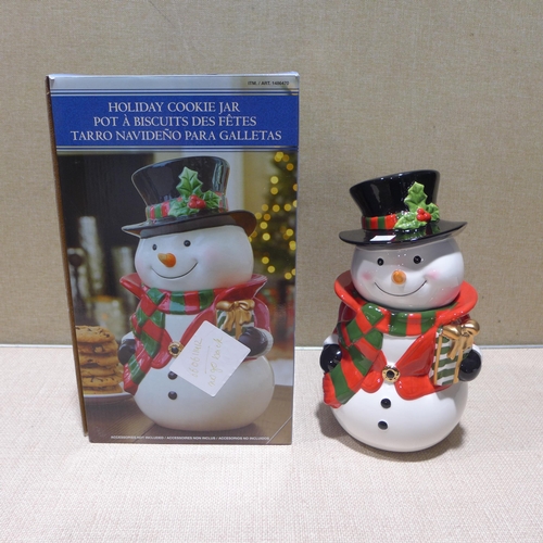 6325 - Snowman cookie jar   (354-468) *This lot is subject to VAT