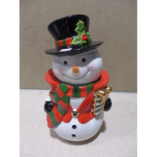 6325 - Snowman cookie jar   (354-468) *This lot is subject to VAT