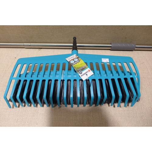 6333 - Three sets of Gardena rake/broom combo sets (354-719) *This lot is subject to VAT