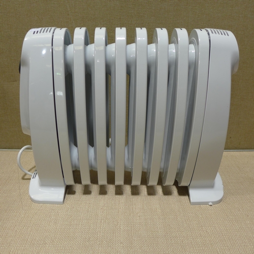 6336 - Delonghi oil filled small radiator (354-722) *This lot is subject to VAT