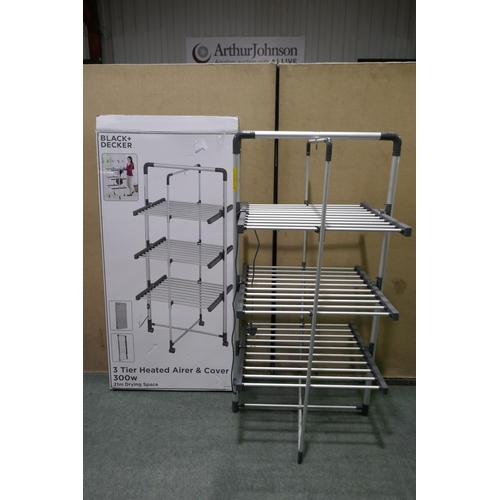 6341 - Black & Decker heated tower airer, original RRP £99.99 + VAT (354-527) *This lot is subject to VAT