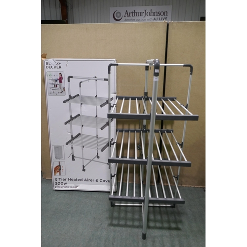 6342 - Black & Decker heated tower airer, original RRP £99.99 + VAT (354-294) *This lot is subject to VAT