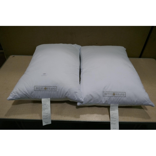 6385 - Two Hotel grand summer/winter pillows    (354-418) *This lot is subject to VAT