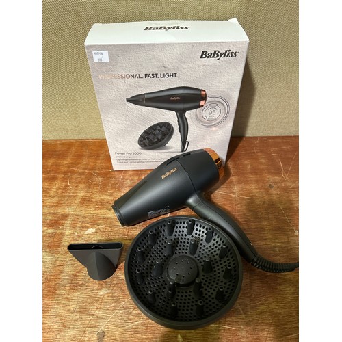 6064 - Babyliss hair dryer  (353-375) *This lot is subject to VAT