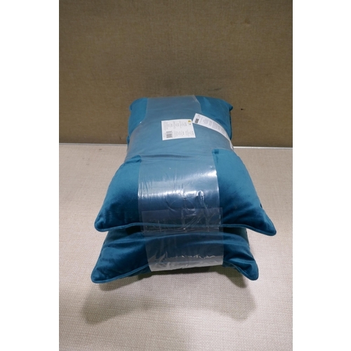 6360 - Velvet oblong cushions  (354-116) *This lot is subject to VAT