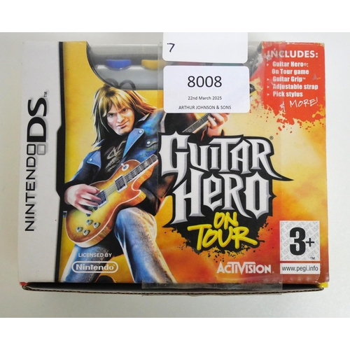 8008 - A boxed copy of Nintendo DS Guitar Hero On Tour