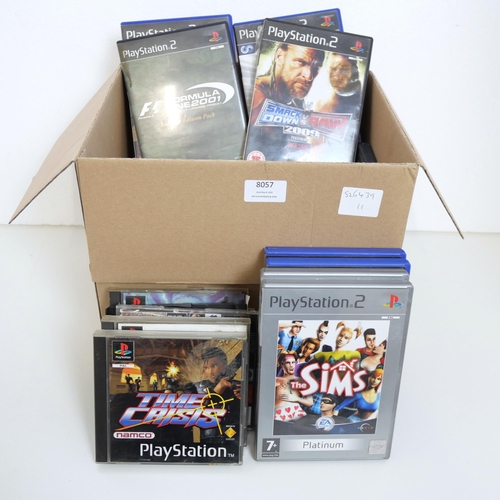 8057 - A box of Playstation games