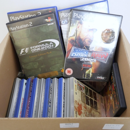 8057 - A box of Playstation games