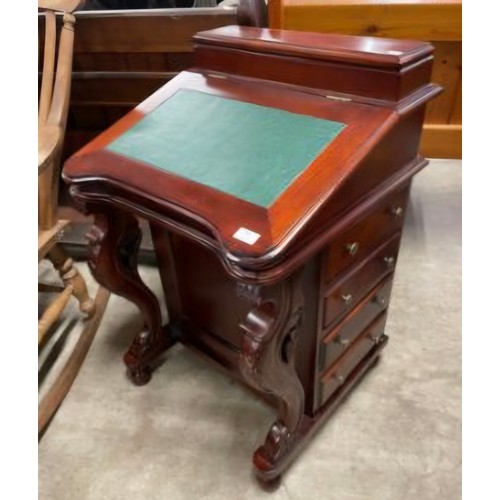 301 - A Victorian style mahogany Davenport