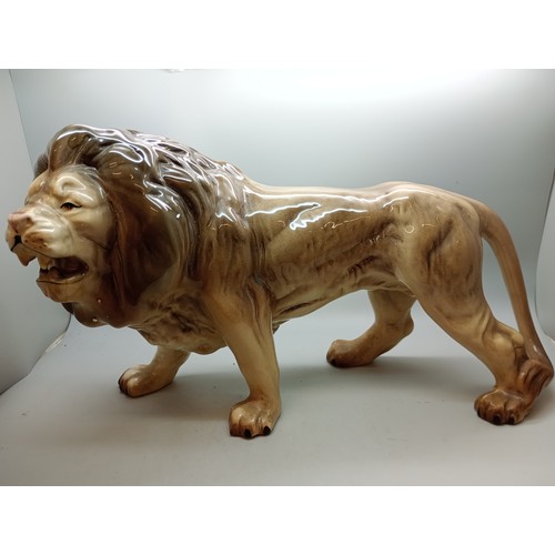 2002 - A large Melba ware model lion, 36cm