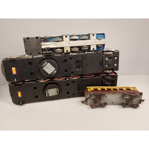 2019 - Three Japan made tin-plate model locomotives, two large by Modern Toys including Piston Silver Mount... 