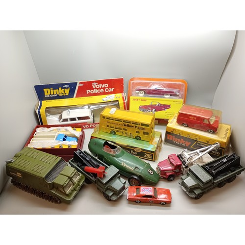 2045 - A collection of model vehicles, Dinky Toys Shado 2, two Dinky Toys Berliet, other vintage Dinky and ... 