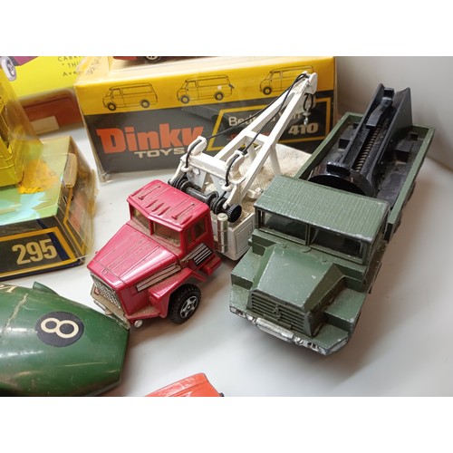 2045 - A collection of model vehicles, Dinky Toys Shado 2, two Dinky Toys Berliet, other vintage Dinky and ... 