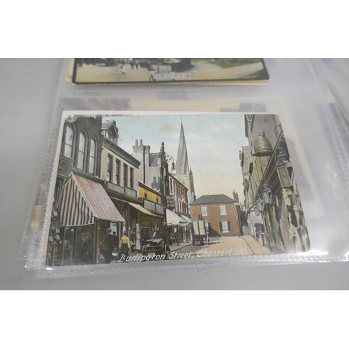 2016 - Postcards; a collection of postcards, Derbyshire, Chesterfield, Buxton and Bakewell area