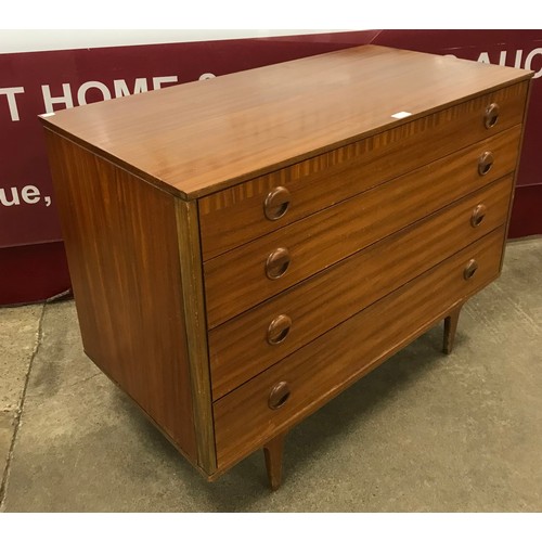 52 - An Beautilux afromosia chest of drawers