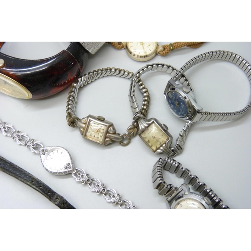 7201 - A collection of lady's wristwatches